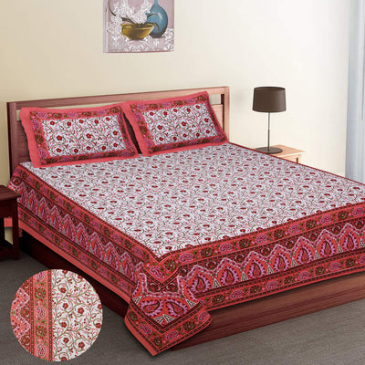 Braise Premium | Full Size 84 x 92 in | Double Bedsheet with 2 Pillow Covers (ECO 02)