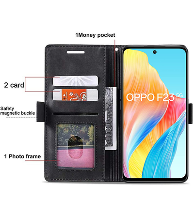 Oppo F23 5G Premium PU Leather Wallet flip Cover Case By Excelsior