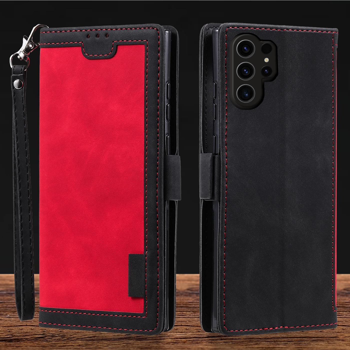 Samsung Galaxy S24 Ultra Premium PU Leather Wallet flip Cover Case By Excelsior