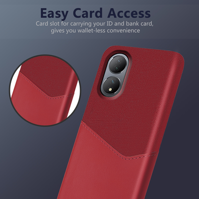 Excelsior Premium Card Holder | PU Leather Hard Back Cover Case for Vivo Y100 | Vivo T2