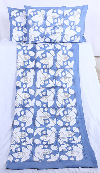 Braise Premium | King Size 90 x 108 in | 100% Pure Cotton | Double Bedsheet with 2 Pillow Covers (DLGT 04)