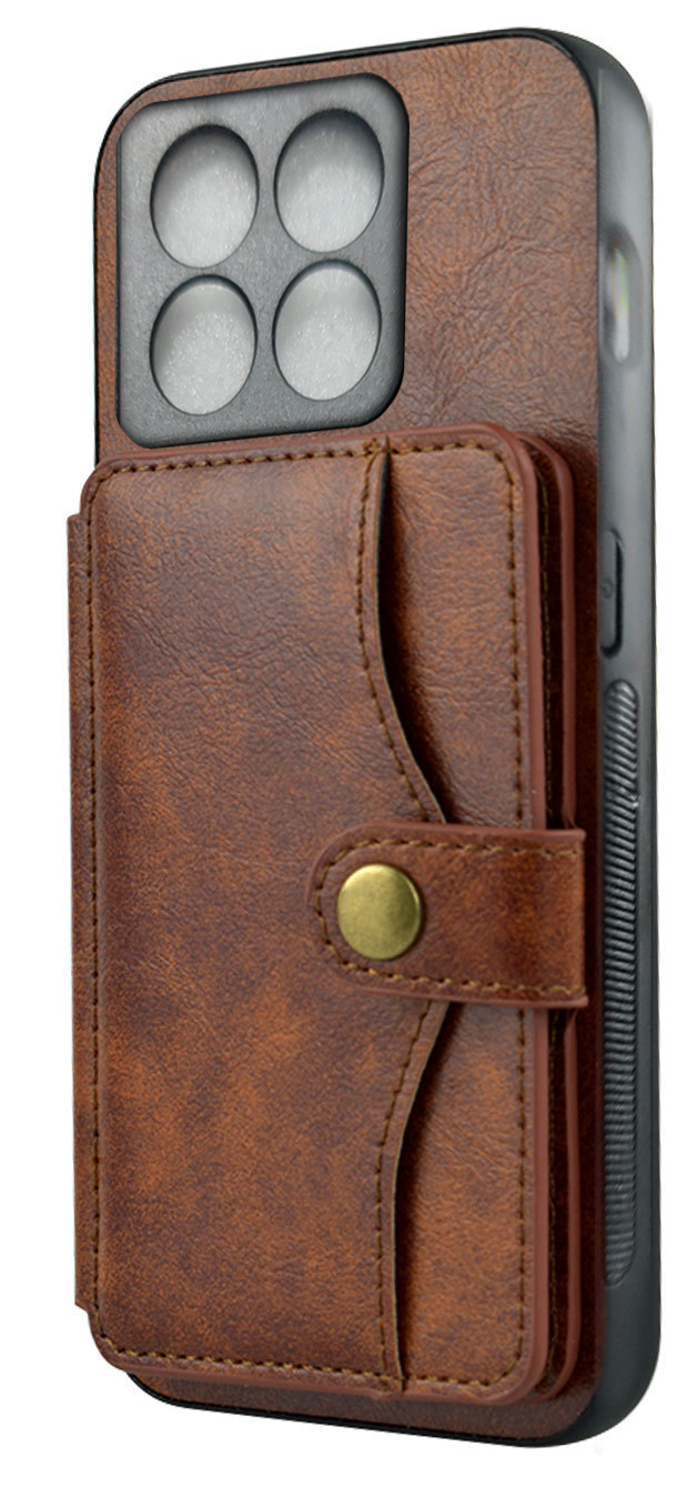 Oneplus 10 Pro PU Leather Back Case Cover With Card Holder By