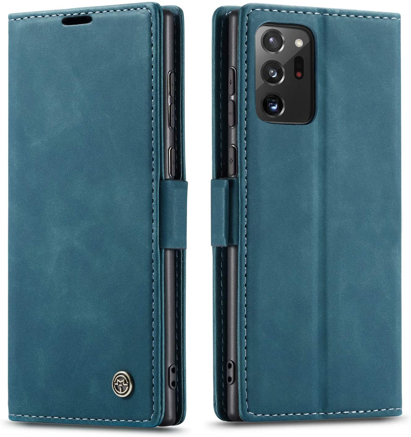 Samsung Galaxy Note 20 Ultra blue color leather wallet flip cover case By excelsior