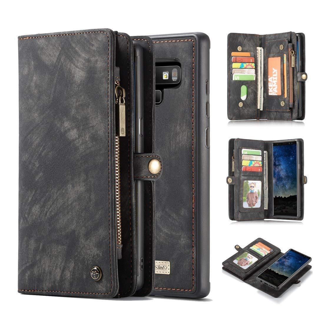 Samsung Galaxy Note 9 black color leather wallet flip cover case By excelsior