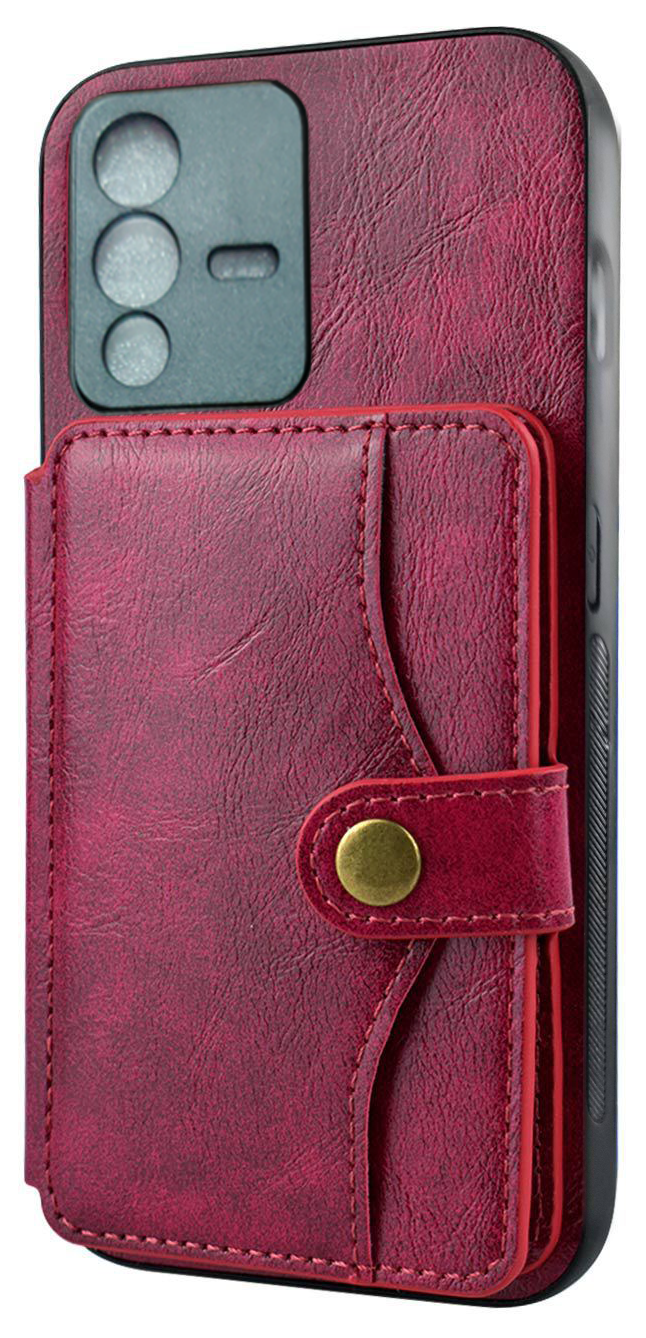 Excelsior Premium Card Holder | PU Leather Back Cover case for Vivo V23 Pro