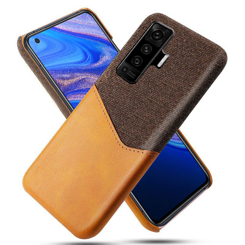 Excelsior Premium Card Holder Hard Leather Back Cover case for Vivo X50