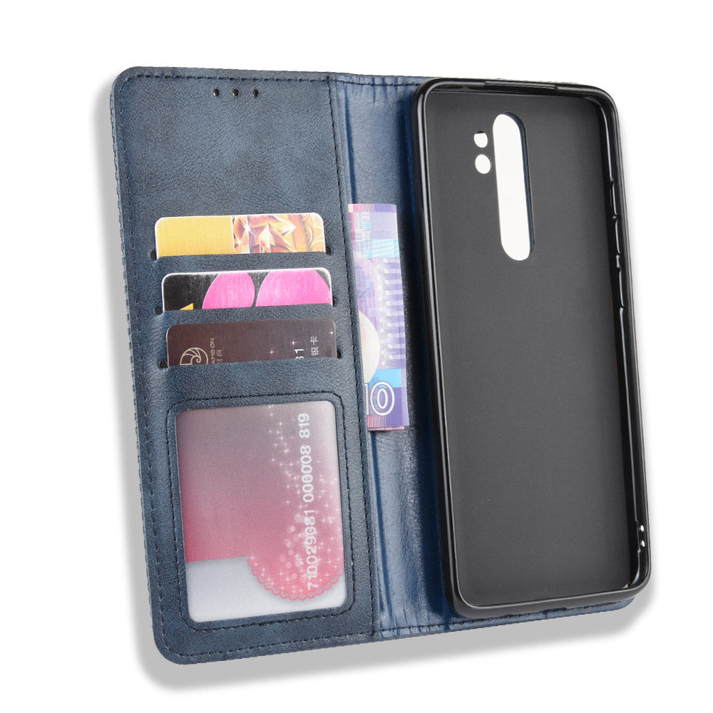 Xiaomi mi Redmi note 8 pro wallet flip cover case with soft tpu inner cover 