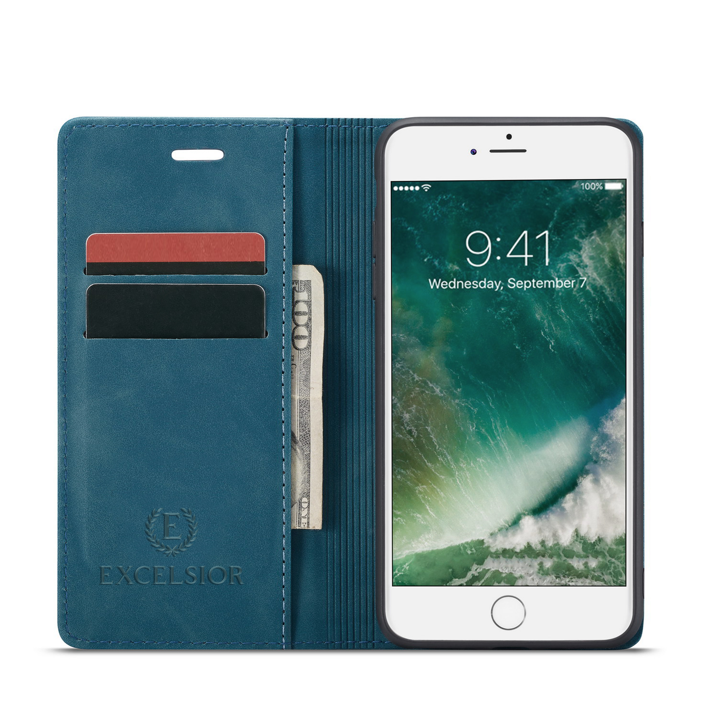 Excelsior Premium PU Leather Wallet flip Cover Case For Apple iPhone 6 Plus | 7 Plus | 8 Plus