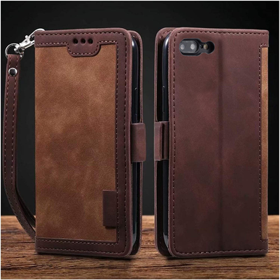 Apple iPhone 7 Plus Coffee color leather wallet flip cover case By excelsior