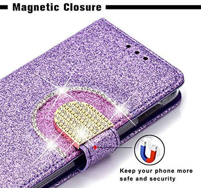 Excelsior Leather Glitter Wallet Flip Case Cover For Apple iPhone SE 2020 | iPhone 7 | iPhone 8