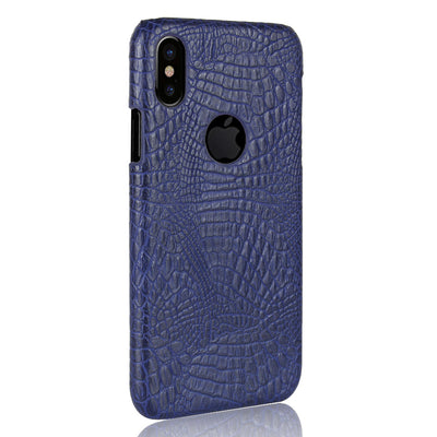 Apple iPhone X blue color hard back cover case