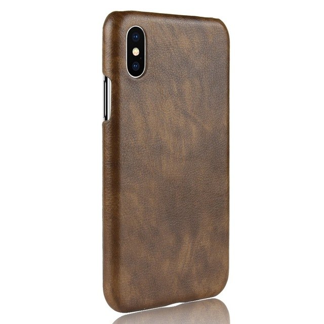 Excelsior Premium PU Leather Hard Back Cover Case for Apple iPhone XS Max