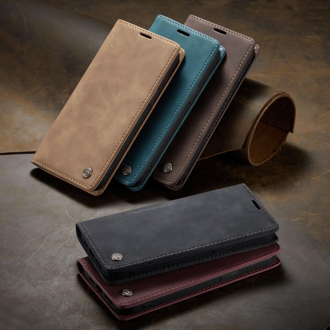 Retro Series Leather Wallet Flip Cases And Covers
