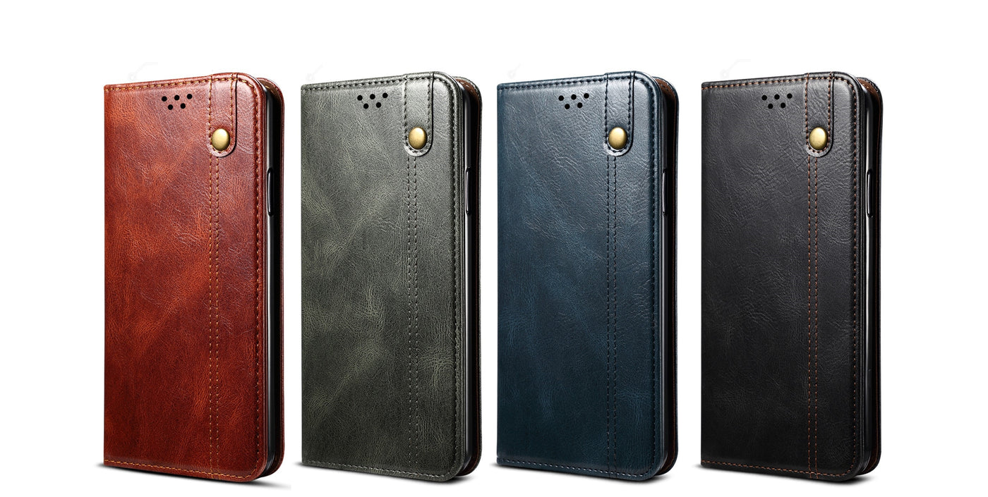 Premium Vintage PU Leather Flip Covers