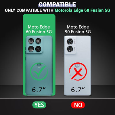 Moto Edge 60 Fusion Premium PU Leather Wallet flip Cover Case By Excelsior