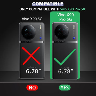 Vivo X90 Pro Premium Retro PU Leather Wallet flip Cover Case By Excelsior
