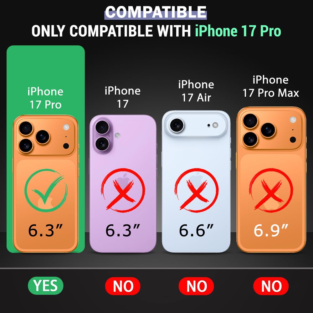 Apple iPhone 17 Pro Premium PU Leather Wallet flip Cover Case By Excelsior