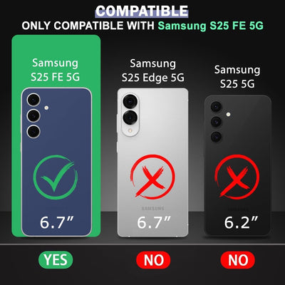 Samsung Galaxy S25 FE Premium PU Leather Wallet flip Cover Case By Excelsior