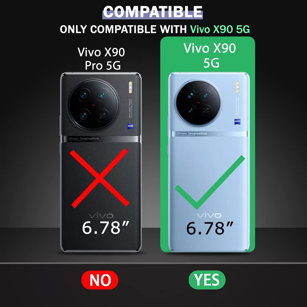 Vivo X90 Premium Retro PU Leather Wallet flip Cover Case By Excelsior