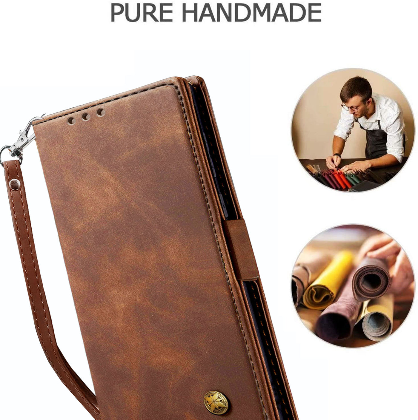 Apple iPhone 7 Plus | 8 Plus Premium PU Leather Wallet flip Cover Case By Excelsior