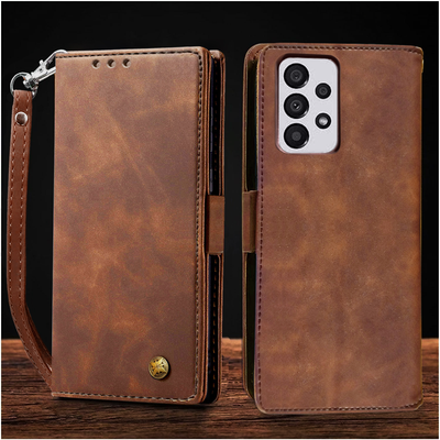 Samsung Galaxy A53 Premium PU Leather Wallet flip Cover Case By Excelsior