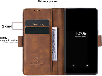 Apple iPhone X | XS Premium PU Leather Wallet flip Cover Case By Excelsior