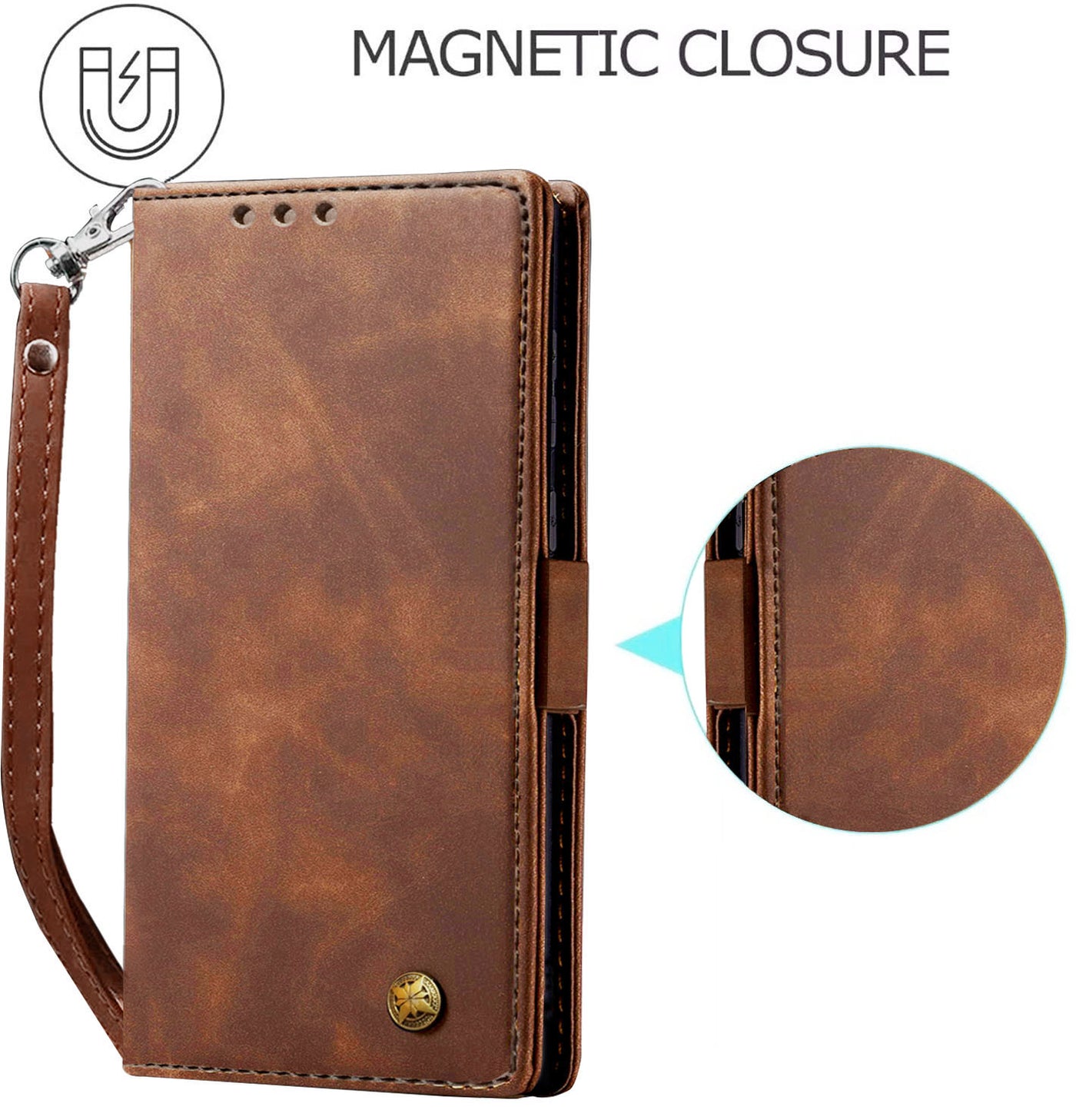 Apple iPhone X | XS Premium PU Leather Wallet flip Cover Case By Excelsior