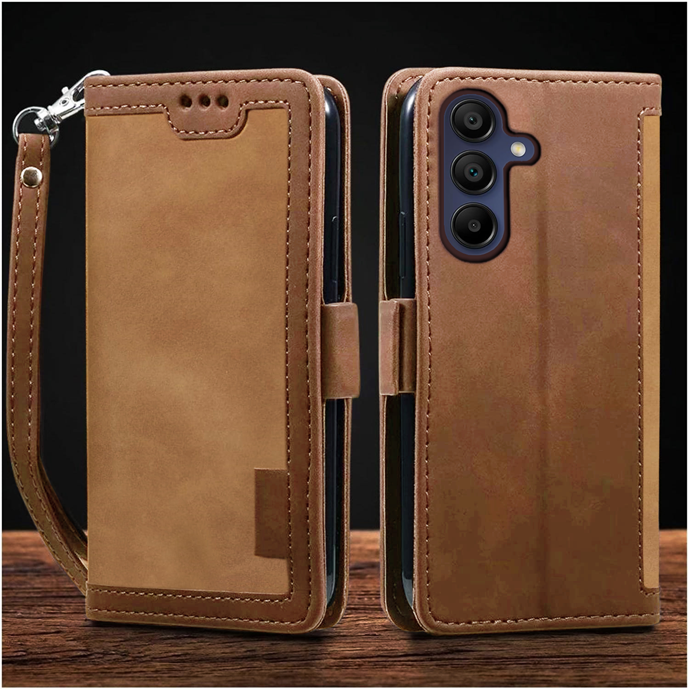 Samsung Galaxy A54 Premium PU Leather Wallet flip Cover Case By Excelsior