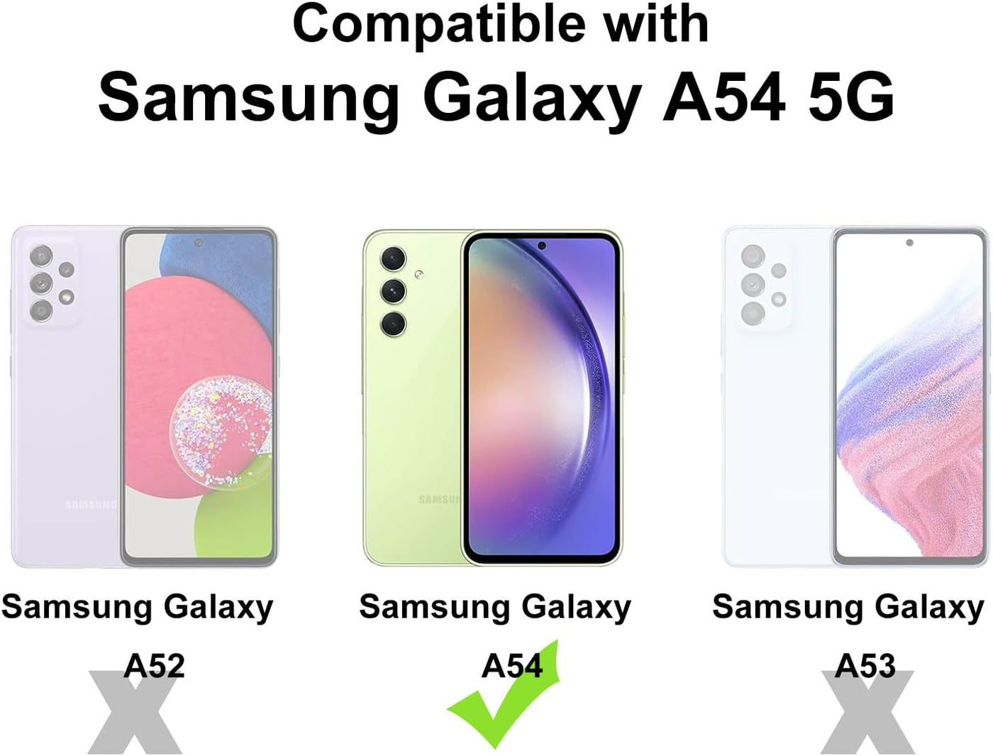 Samsung Galaxy A54 Premium PU Leather Wallet flip Cover Case By Excelsior