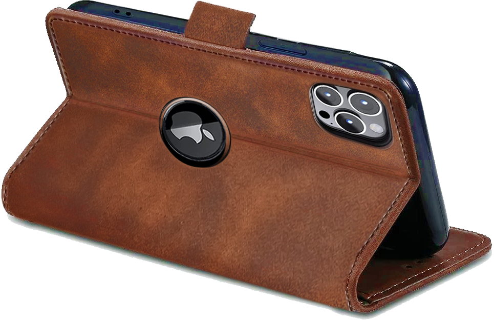 Apple iPhone 15 Pro Max PU Leather Wallet flip Cover Case By Excelsior