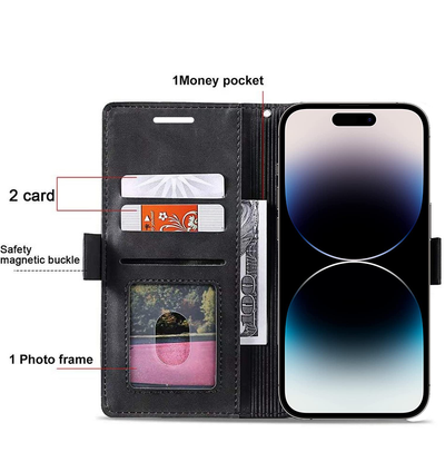 Excelsior Premium PU Leather Wallet flip Cover Case For Apple iPhone 14 Pro