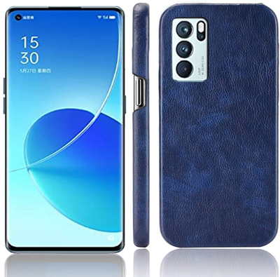 Excelsior Premium PU Leather Hard Back Cover case for Oppo Reno 6 Pro