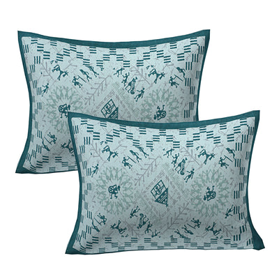 Braise Premium | Full Size 87 x 104 in | 100% Pure Cotton | Double Bedsheet with 2 Pillow Covers (PKC 06)