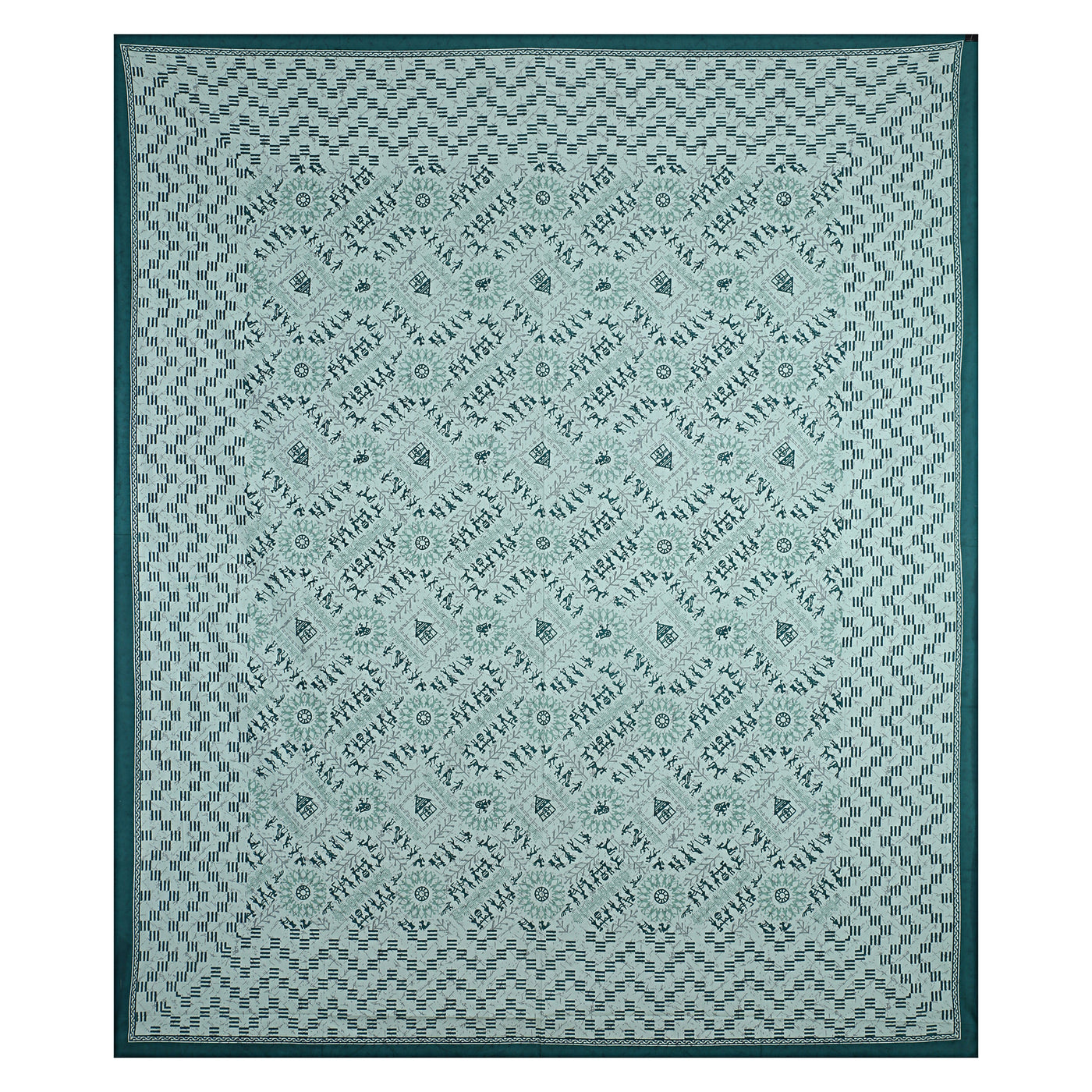 Braise Premium | Full Size 87 x 104 in | 100% Pure Cotton | Double Bedsheet with 2 Pillow Covers (PKC 06)
