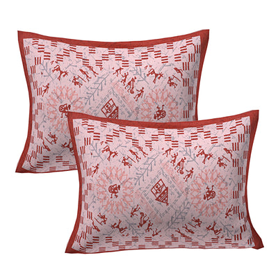 Braise Premium | Full Size 87 x 104 in | 100% Pure Cotton | Double Bedsheet with 2 Pillow Covers (PKC 06)