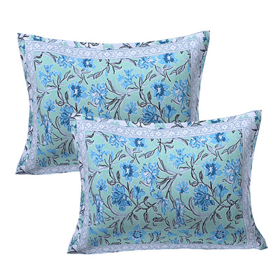Braise Premium | Full Size 87 x 104 in | 100% Pure Cotton | Double Bedsheet with 2 Pillow Covers (PKC 02)