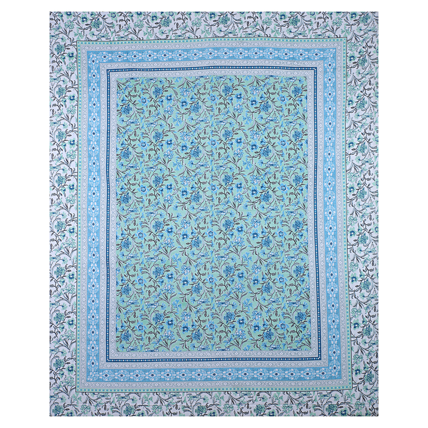 Braise Premium | Full Size 87 x 104 in | 100% Pure Cotton | Double Bedsheet with 2 Pillow Covers (PKC 02)