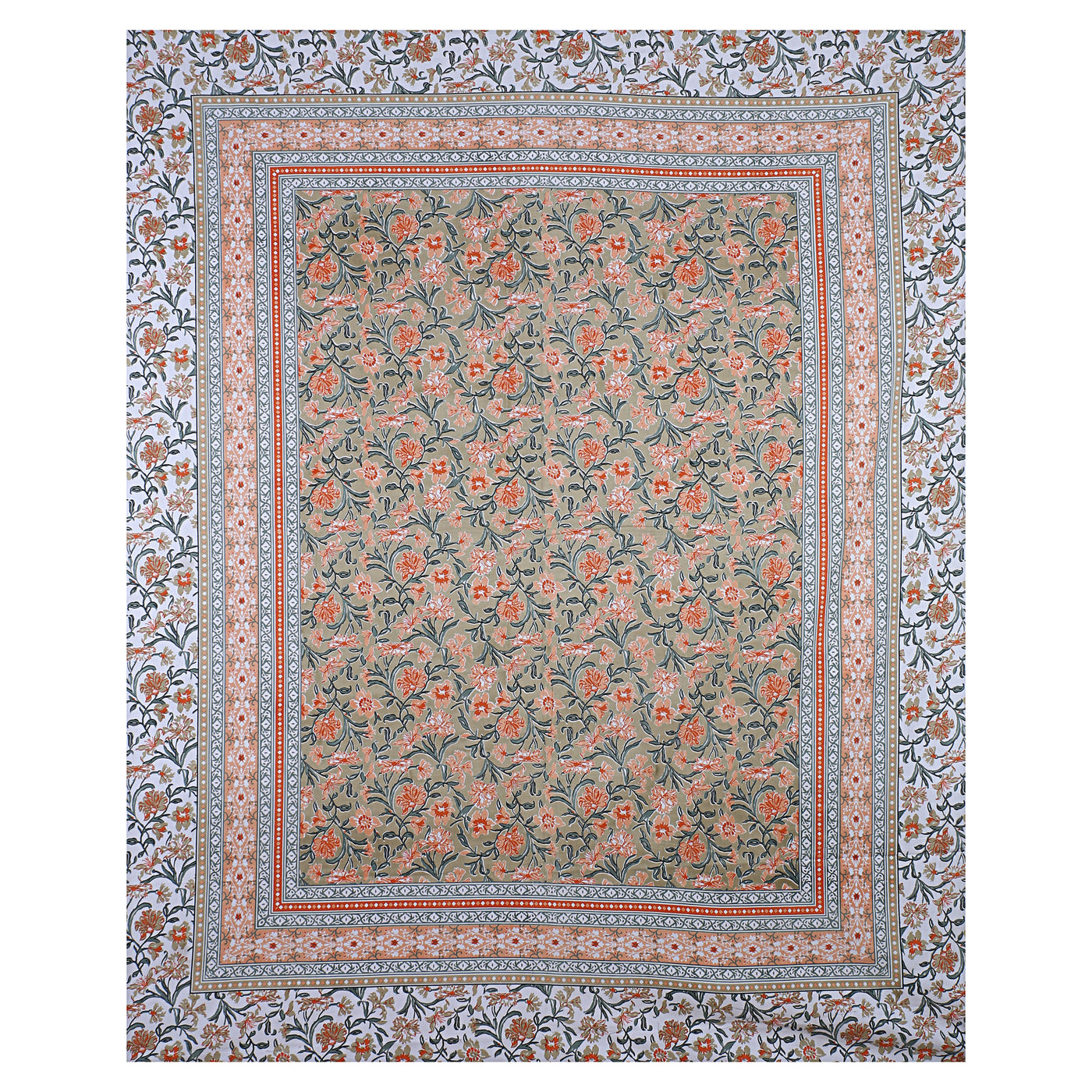 Braise Premium | Full Size 87 x 104 in | 100% Pure Cotton | Double Bedsheet with 2 Pillow Covers (PKC 02)