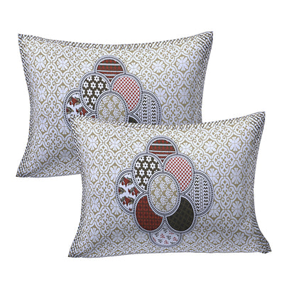 Braise Premium | Full Size 87 x 104 in | 100% Pure Cotton | Double Bedsheet with 2 Pillow Covers (PKC 01)
