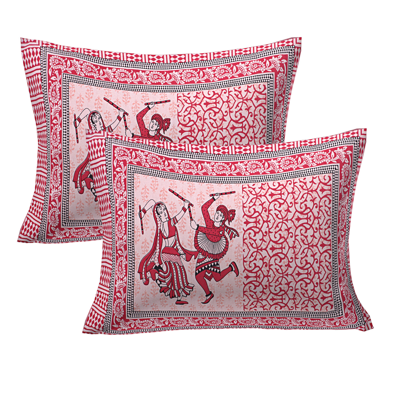 Braise Premium | Full Size 87 x 104 in | 100% Pure Cotton | Double Bedsheet with 2 Pillow Covers (PKC 03)