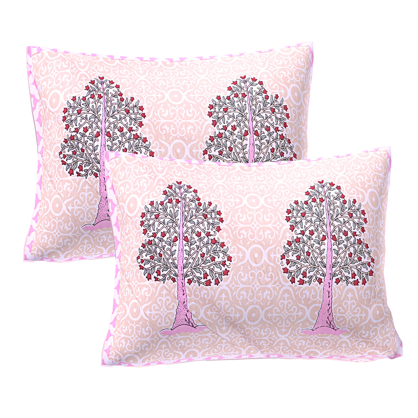 Braise Premium | Full Size 87 x 104 in | 100% Pure Cotton | Double Bedsheet with 2 Pillow Covers (PKC 16)