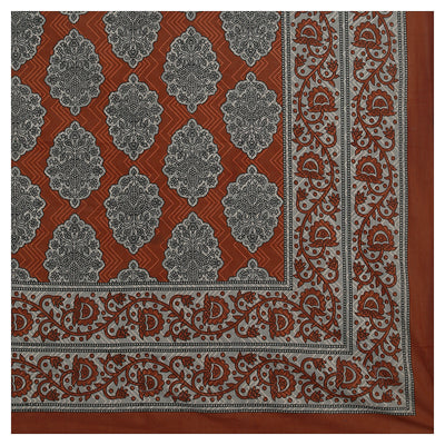 Wanderlust Premium | Full Size 93 x 108 in | 100% Pure Cotton | Double Bedsheet with 2 Pillow Covers (PKC04)