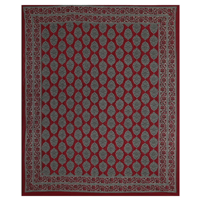 Wanderlust Premium | Full Size 93 x 108 in | 100% Pure Cotton | Double Bedsheet with 2 Pillow Covers (PKC04)
