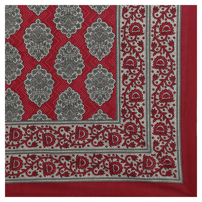 Wanderlust Premium | Full Size 93 x 108 in | 100% Pure Cotton | Double Bedsheet with 2 Pillow Covers (PKC04)
