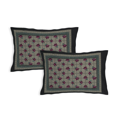 Braise Premium | Full Size 87 x 104 in | 100% Pure Cotton | Double Bedsheet with 2 Pillow Covers (PKC 07)