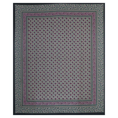 Braise Premium | Full Size 87 x 104 in | 100% Pure Cotton | Double Bedsheet with 2 Pillow Covers (PKC 07)