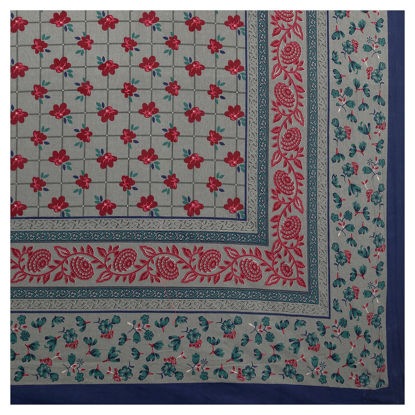 Braise Premium | Full Size 87 x 104 in | 100% Pure Cotton | Double Bedsheet with 2 Pillow Covers (PKC 07)