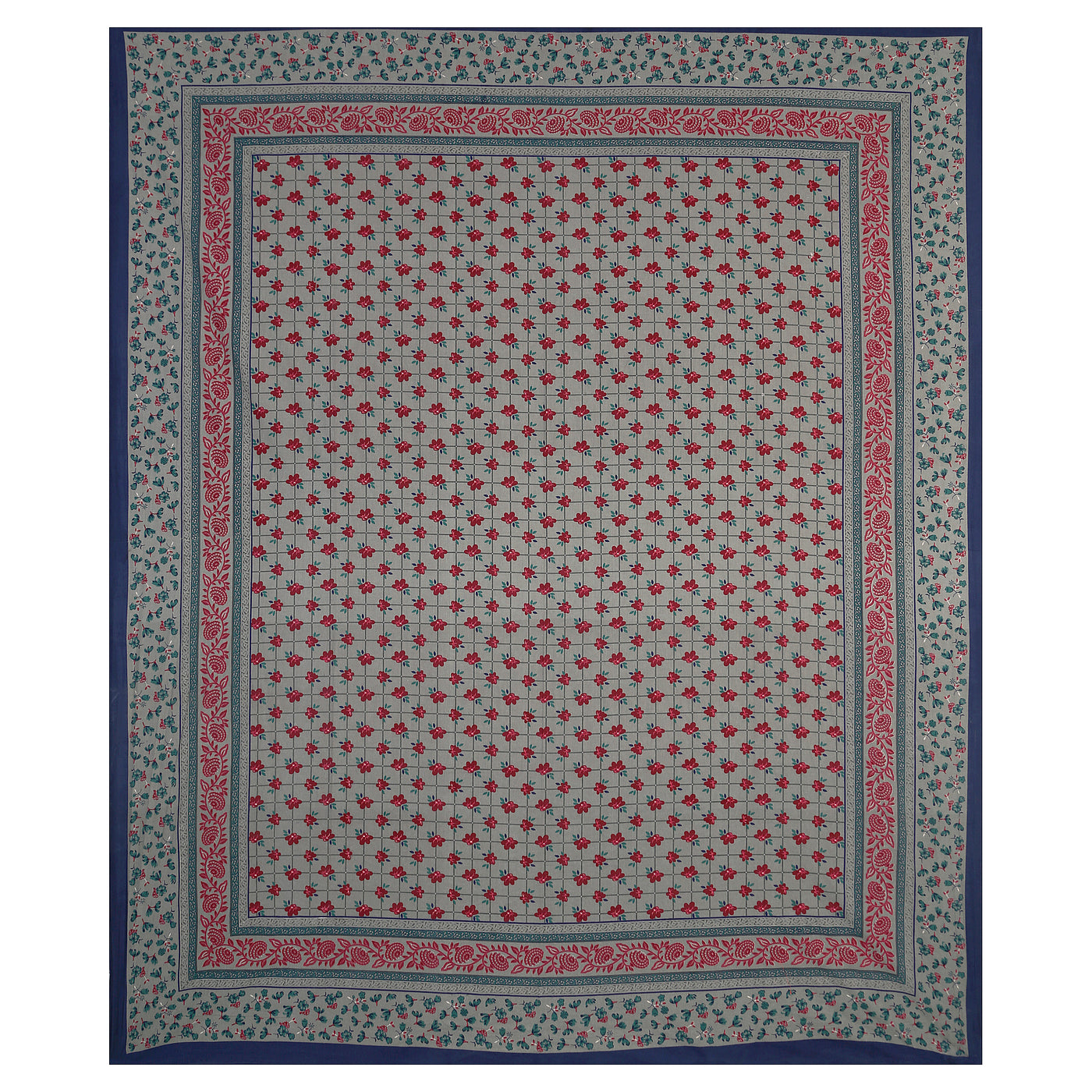 Braise Premium | Full Size 87 x 104 in | 100% Pure Cotton | Double Bedsheet with 2 Pillow Covers (PKC 07)