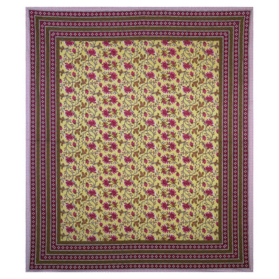 Braise Premium | Full Size 87 x 104 in | 100% Pure Cotton | Double Bedsheet with 2 Pillow Covers (PKC 14)