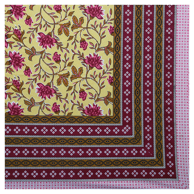 Braise Premium | Full Size 87 x 104 in | 100% Pure Cotton | Double Bedsheet with 2 Pillow Covers (PKC 14)
